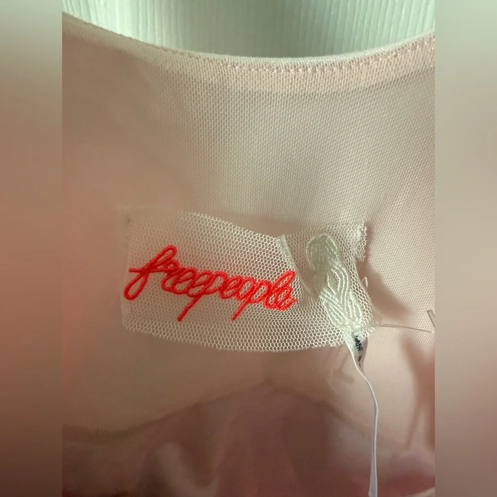 FREE PEOPLE  Genevieve Mini Dress Size L In Blossom Pink - Picture 6 of 13